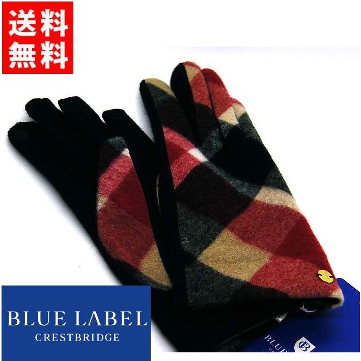 ブルーレーベル クレストブリッジ BLUE LABEL 手袋 グローブ チェック