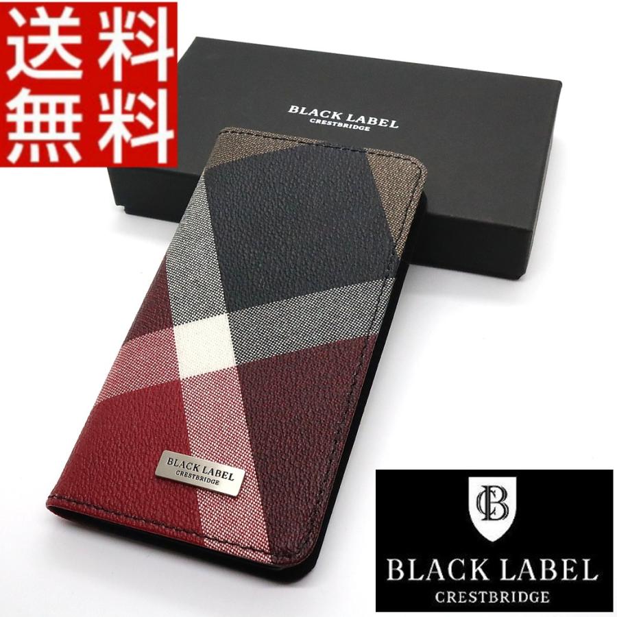 ブラックレーベル クレストブリッジ BLACK LABEL iPhone X ケース 手帳