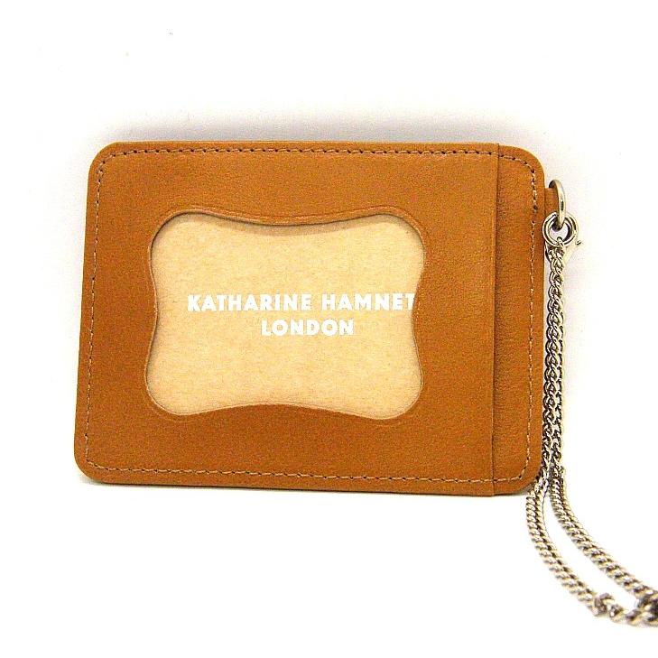 キャサリンハムネットKATHARINE HAMNETT 定期入れ パスケース ローザ 牛革 レザー 箱付き 正規品 新品 送料無料 KH033