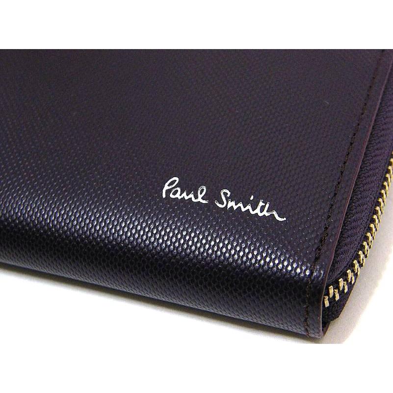 ポールスミス Paul Smith 長財布 L字ファスナー 牛革 レザー コントラストカラー 箱付き 正規品 新品 ギフトプレゼント 送料無料