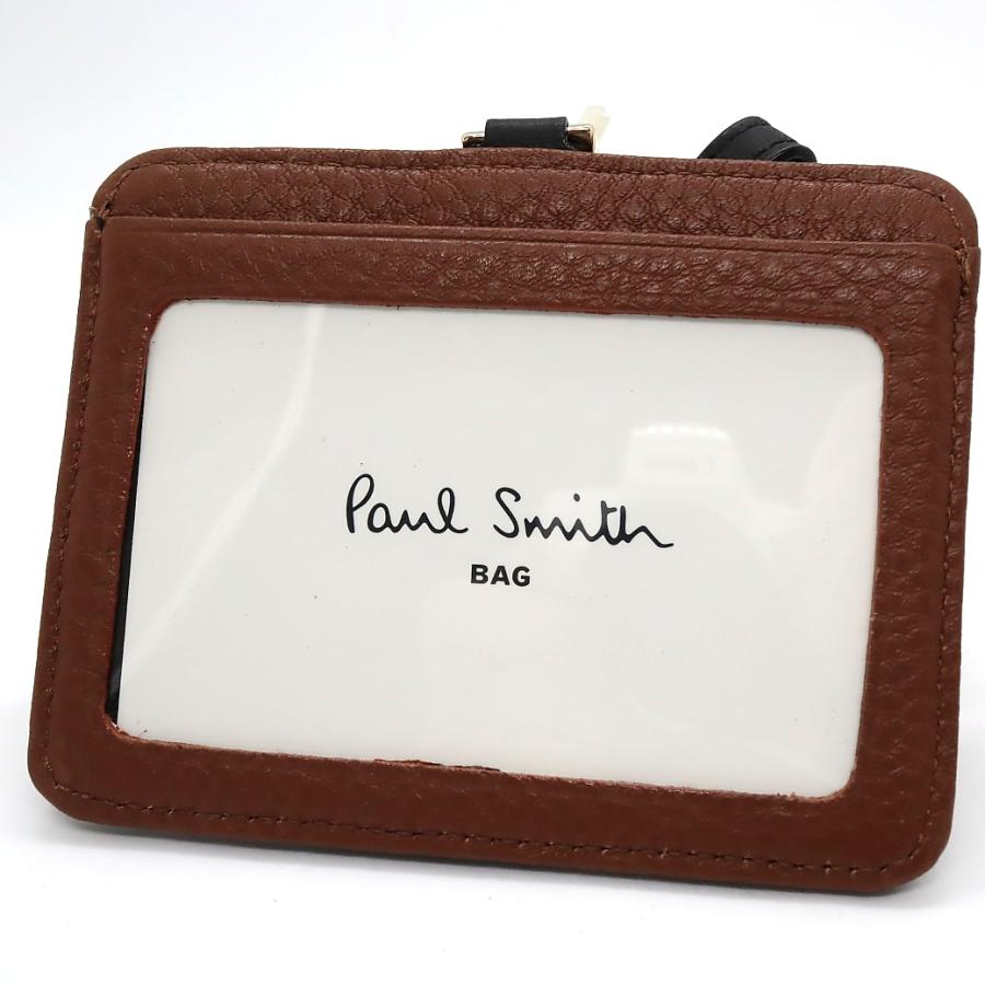 ポールスミス Paul Smith ネックストラップ IDケース パス ストライプタブ 牛革 レザー 正規品  新品 ギフト 送料無料 PS2890｜monstyle｜02