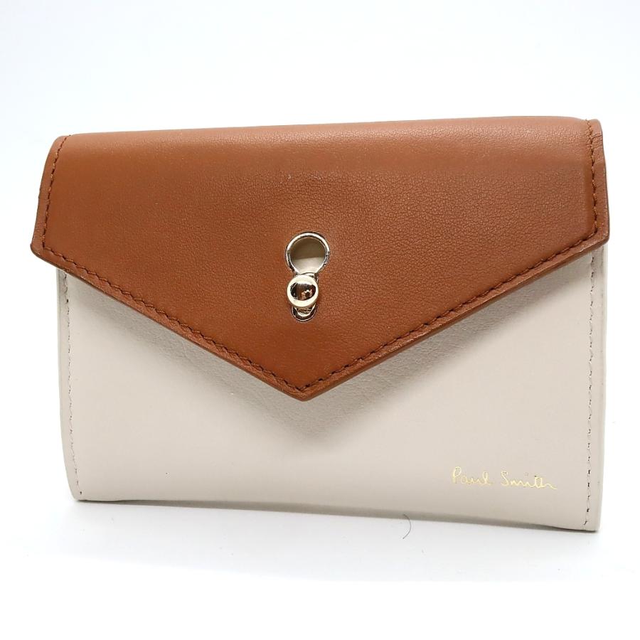ポールスミス Paul Smith ミニ財布 キーホール エンベロープ 牛革 