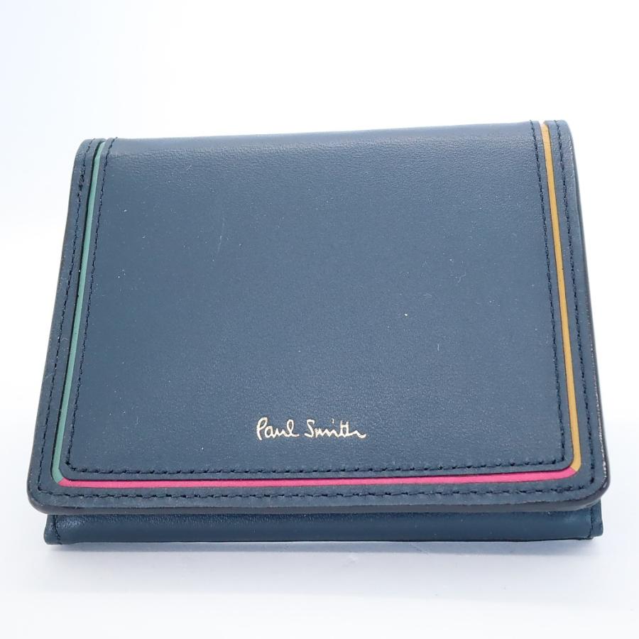 新品ポールスミス Paul Smith 二つ折り財布 羊革- 