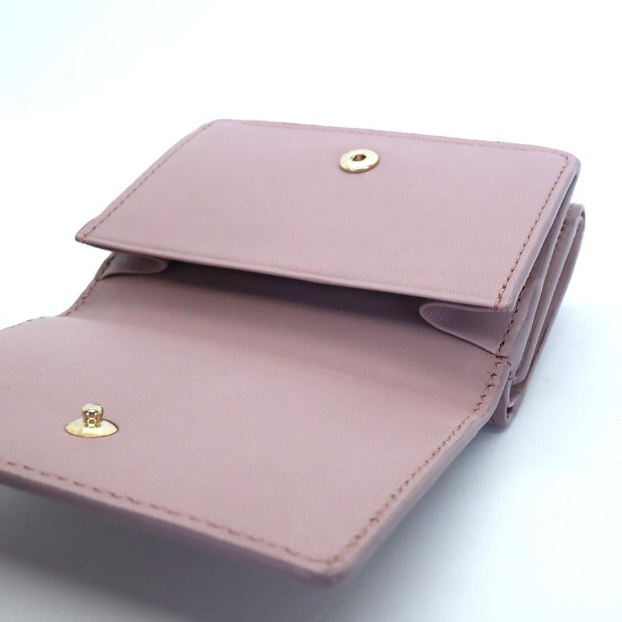 ポールスミス Paul Smith 三つ折り財布 スワールカラーライン牛革 羊革