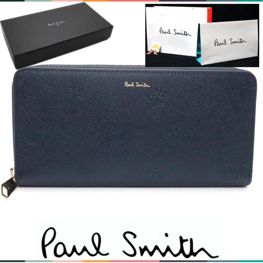 ポールスミス Paul Smith 長財布 ラウンドファスナー ポール 