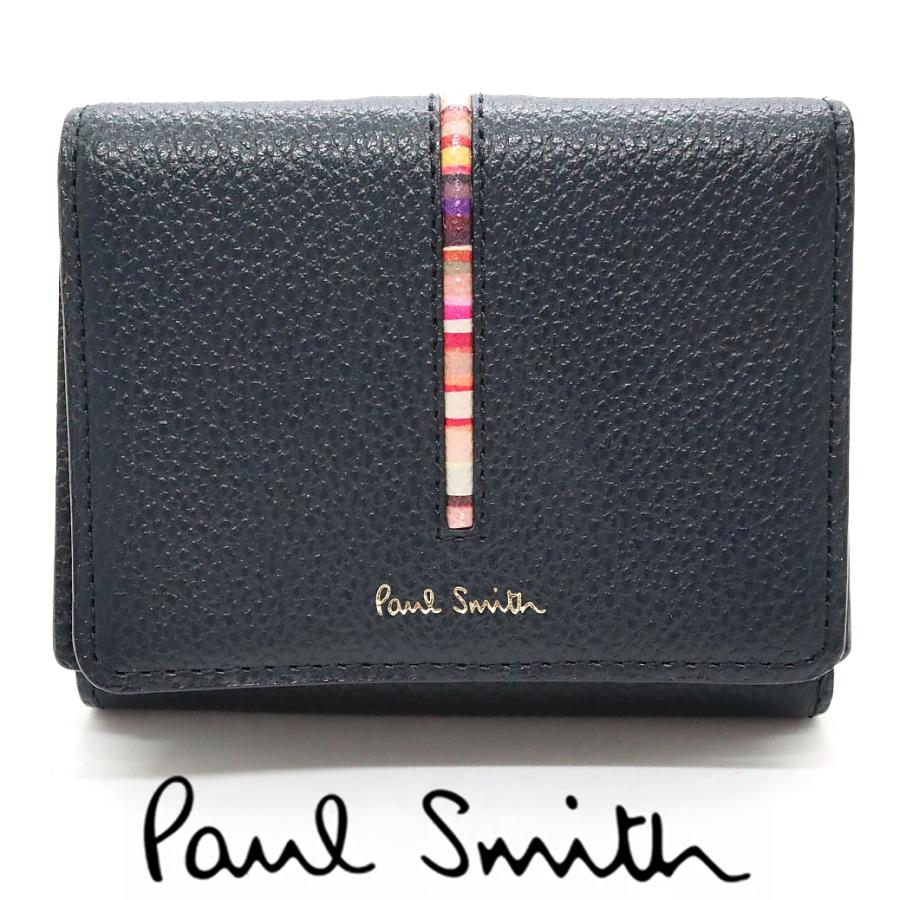 ポールスミス Paul Smith 財布 3つ折り インセット マルチストライプ 