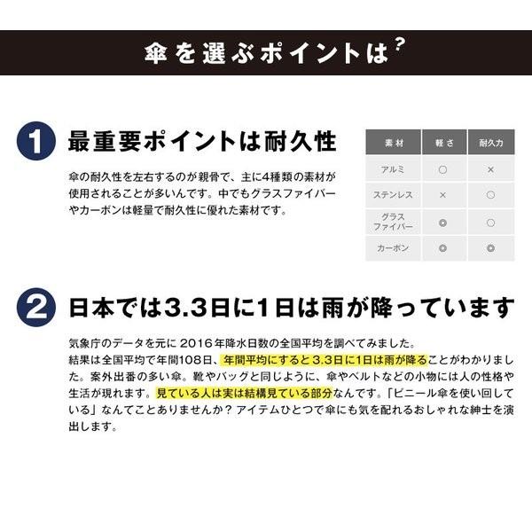 MONTAGNE. 超軽量 晴雨兼用傘 カーボン製 コンパクトタイプ 雨傘 日傘 長傘 ネイビー ビジネス 紺 メンズ 風に強い｜montagne-y｜02