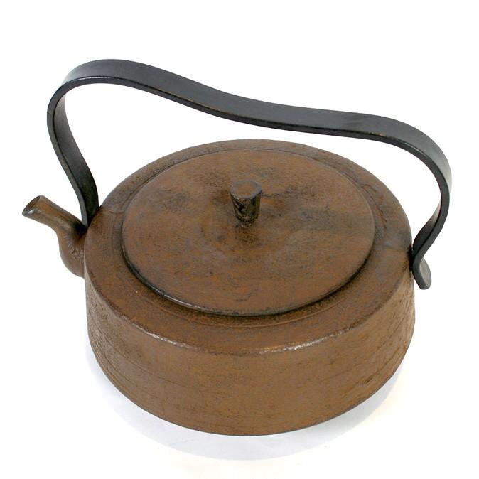 南部鉄器 南部鉄瓶 IH対応 直火対応 広口 1.5L 錆色 サビ色 IRON
