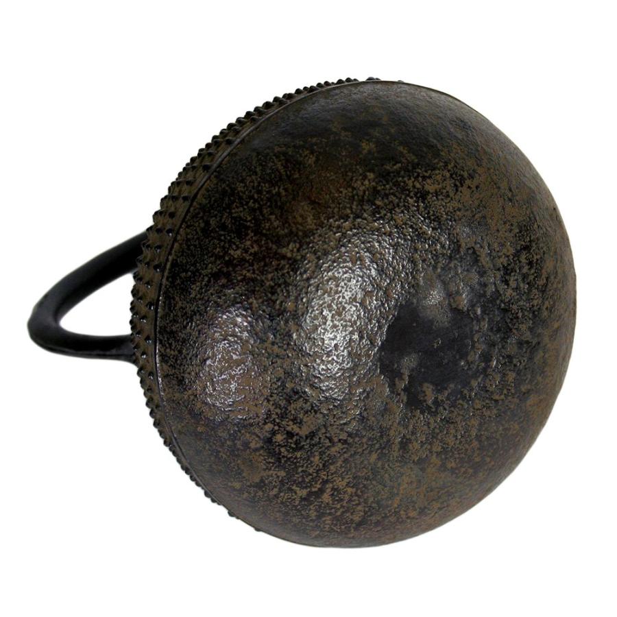 南部鉄器 南部鉄瓶 丸形 貝 黒色 1.1L IH・直火・ガスコンロ対応 iron
