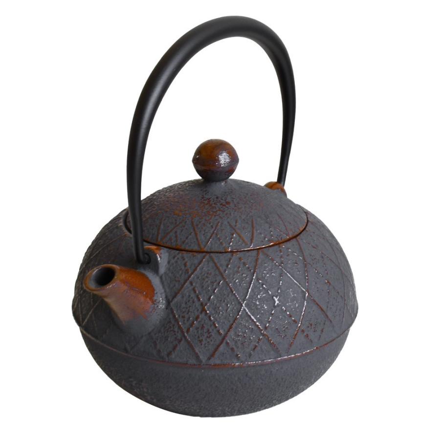 南部鉄器 南部鉄瓶 急須『アーガイル』 0.6L 日本製 茶瓶 南部小鉄瓶