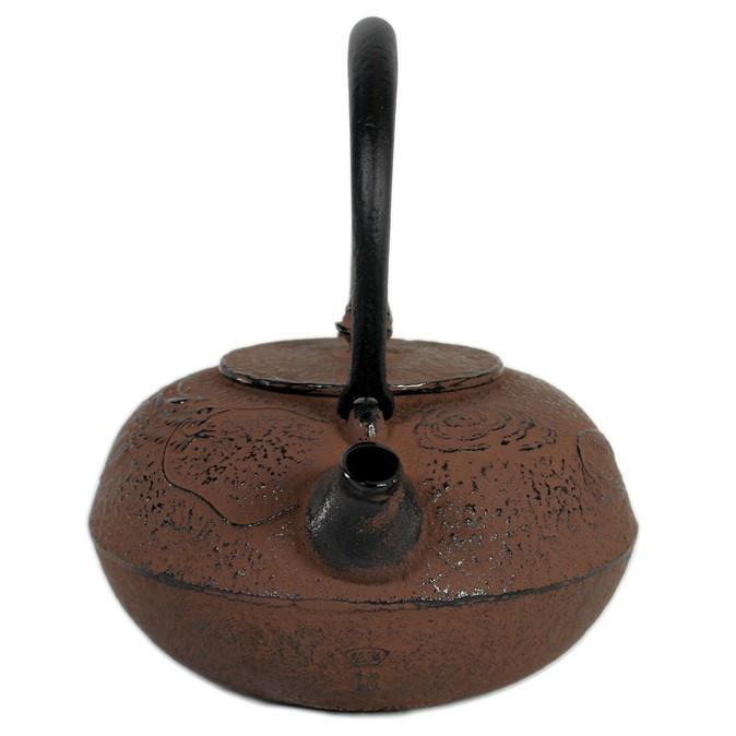 なんやかんや鉄平 南部鉄器 南部鉄瓶 IH対応 直火対応 雲龍 1.3L 錆色 黒 サビ色