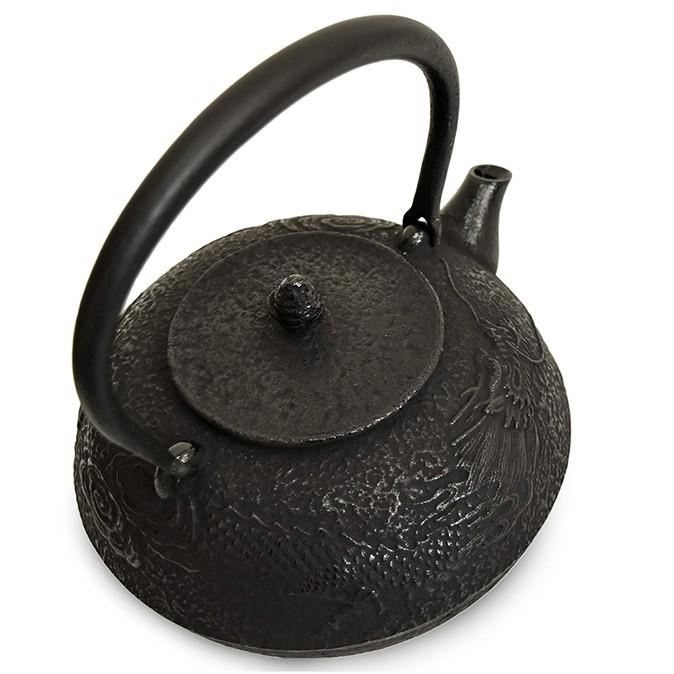 南部鉄器 南部鉄瓶 IH対応 直火対応 雲龍 1.3L 錆色 黒 サビ色