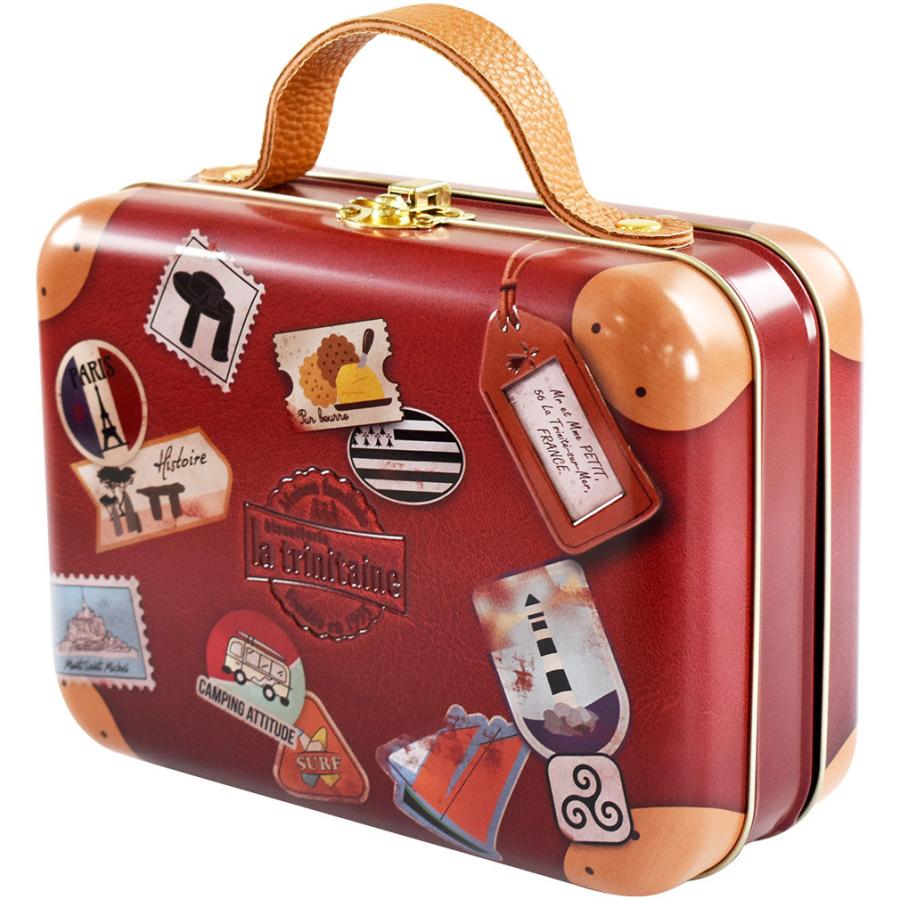 ラ・トリニテーヌ スーツケース缶 ティン缶入り クッキー缶 薄焼き