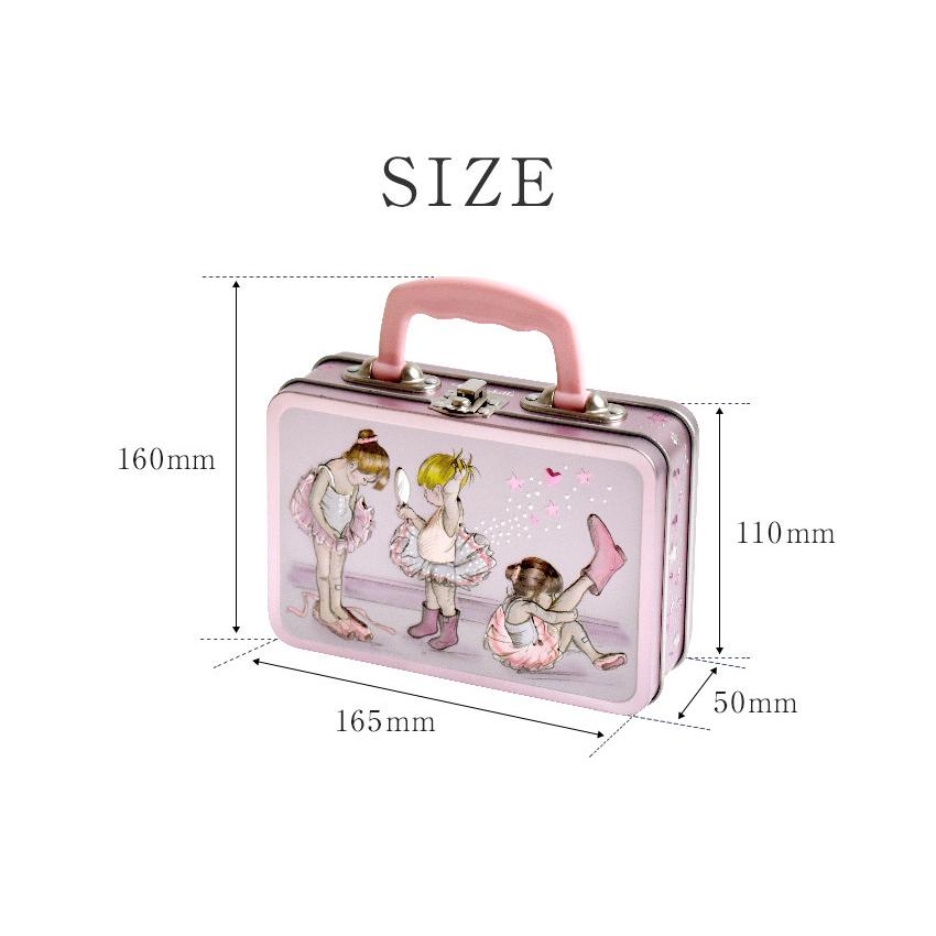 チャーチル バレリーナトランク缶 クッキー 缶入り バレエ バッグ型