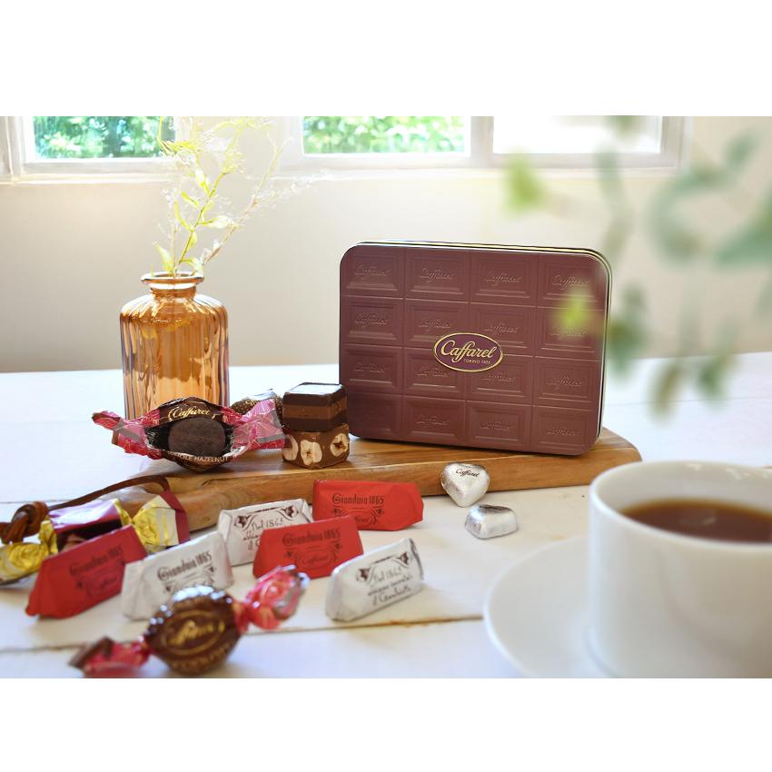 カファレル プレミアムアソートビター 板チョコ缶 チョコレート