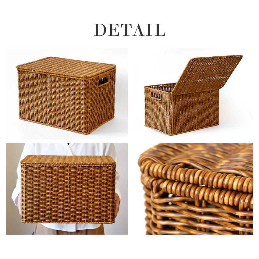 洗えるバスケット 収納かご L3個セット ELEMENTS かご バスケット 3個セット 洗える 白樺風 籠 ポリエチレン製