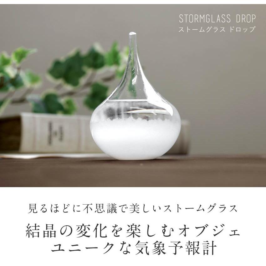 ストームグラス しずく 天気予報 結晶 天候 雫 科学雑貨 気象予報 置物