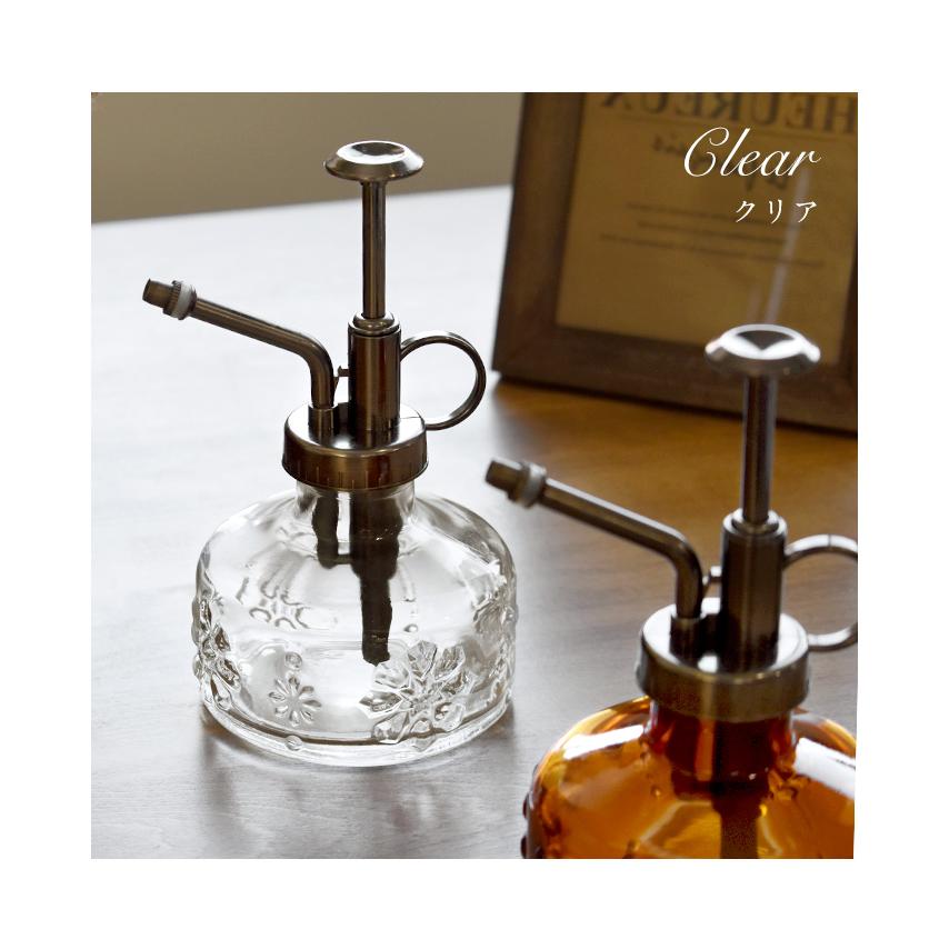 アンティーク　格子柄ガラススプレーボトル Amazon.co.jp: アンティーク調 ガラス霧吹き カラフル レトロ