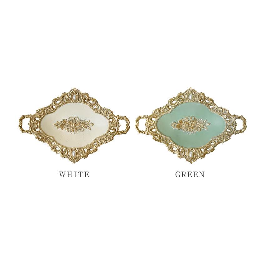 アンティークデコ ジュエリートレイ シャビー ロココ調 ヨーロピアン