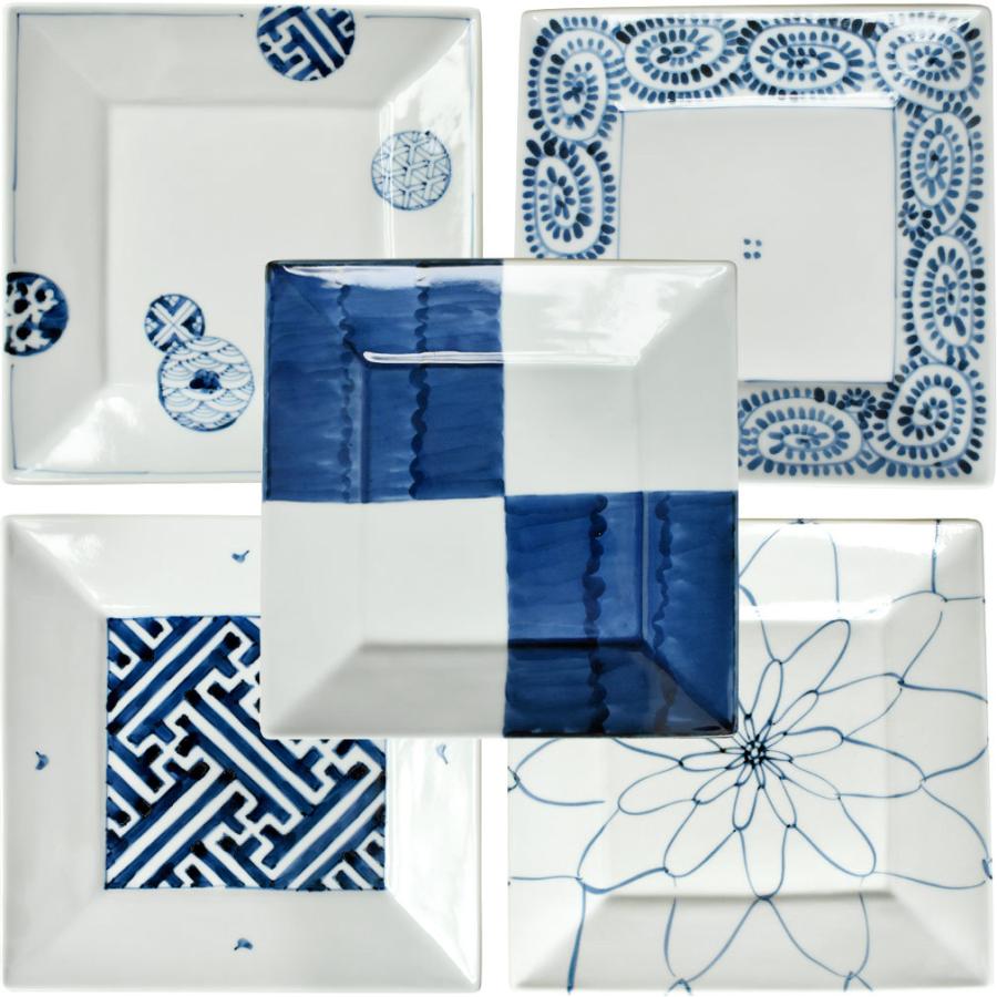 九谷焼 絵変わり 6号皿揃 5枚セット 19cm 御祝 金婚式 銀婚式 結婚祝い