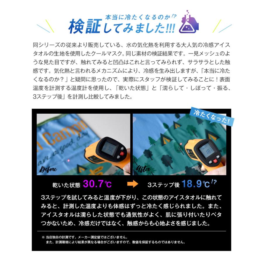 UVカット ウォータークールマスク 2枚セット 洗える 冷感マスク ふつう