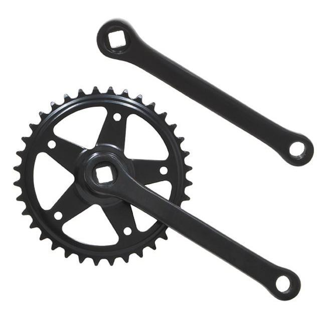 リンエイ コッタレスギヤクランクセット 36T ブラック（170mm） 199