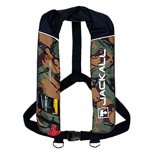 自動膨張式ライフジャケットJK2520RS【グリーンカモ/ブラック】 JACKALL(ジャッカル) 自動膨張式 ライフジャケット グリーンカモ