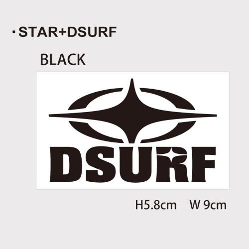 DESTINATION ディスティネーション ステッカー DS ステッカー STAR+DSURF カッティングタイプ カッティング ブラック｜montaukonline