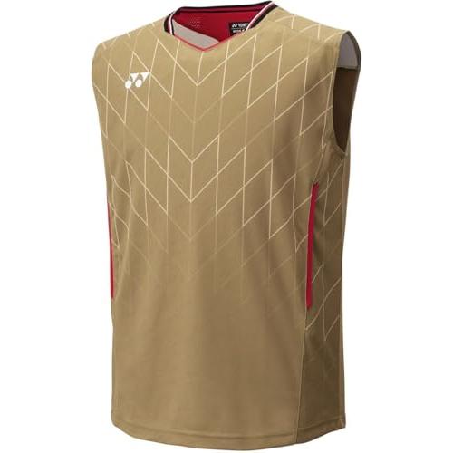 ヨネックス YO-10699-016-XO メンズ ゲームシャツ（ノースリーブ）（ゴールド・サイズ：XO）YONEX[YO10699016XO] 返品種別A ヨネックス] ノースリーブシャツ メンズゲームシャツ（ノースリーブ