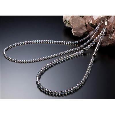ファイテン(phiten) ネックレス チタン水晶ネックレス(5mm) 50cm(+5cm 