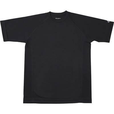 ファイテン(phiten) RAKUシャツ SPORTS(吸汗速乾) 半袖 ブラック L｜montaukonline