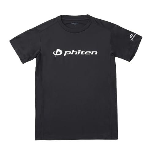 phiten ファイテン RAKUシャツ 半袖 ブラック/ホワイト 2XO ユニ