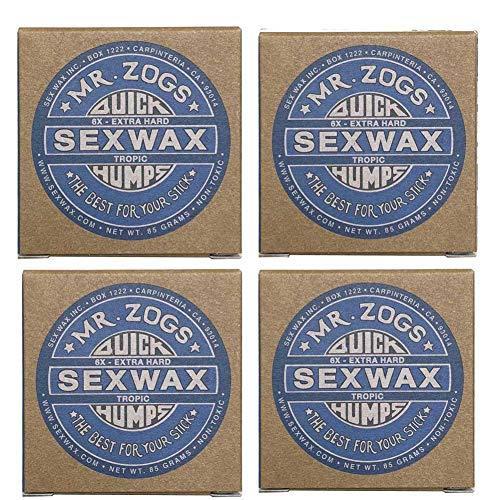 4個セットSEX WAX セックスワックス サーフワックス/サーフボードワックス サーフボード滑り止め TROPICAL（夏用）｜montaukonline