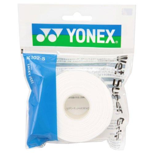 ヨネックス YONEX 再販ご予約限定送料無料 テニス バドミントン グリップテープ ホワイト 絶品 AC1025 ウェットスーパーグリップ 詰め替え用 5本入り