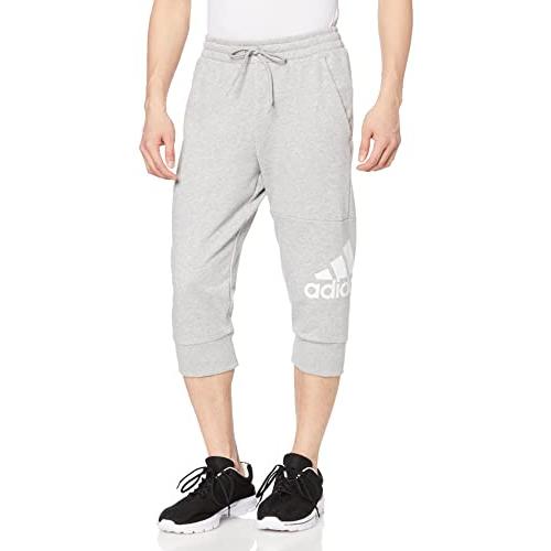 [アディダス] スウェット パンツ エッセンシャルズ ビッグロゴ 3/4丈パンツ ECQ60 メンズ ミディアムグレーヘザー (HA4351 ...