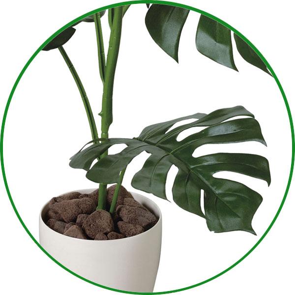 フェイクグリーン 人工観葉植物 光触媒加工 モンステラ1.0m 