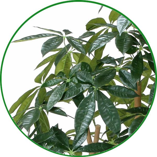 人工観葉植物 大型 フェイクグリーン 光触媒 観葉植物 ナチュラルパキラ 1.6m 鉢：ストーンプランター インテリア リアル 開店 開院 開業 お祝いにも 新商品_1