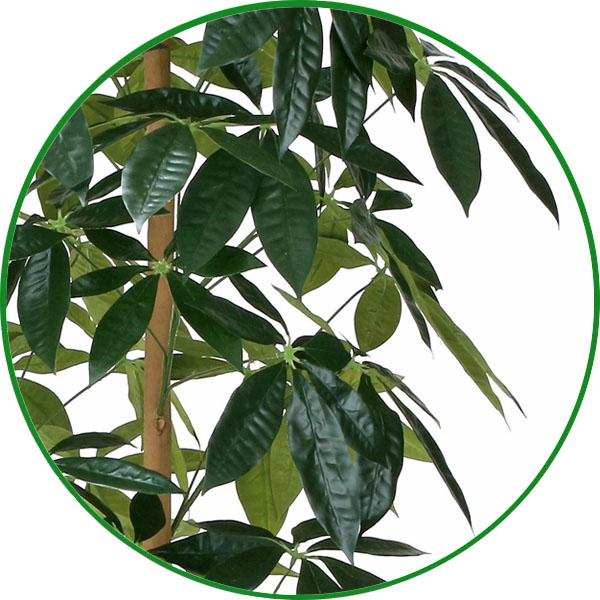 人工観葉植物 大型 フェイクグリーン 光触媒 観葉植物 ナチュラルパキラ 1.6m 鉢：ストーンプランター インテリア リアル 開店 開院 開業 お祝いにも 新商品_2