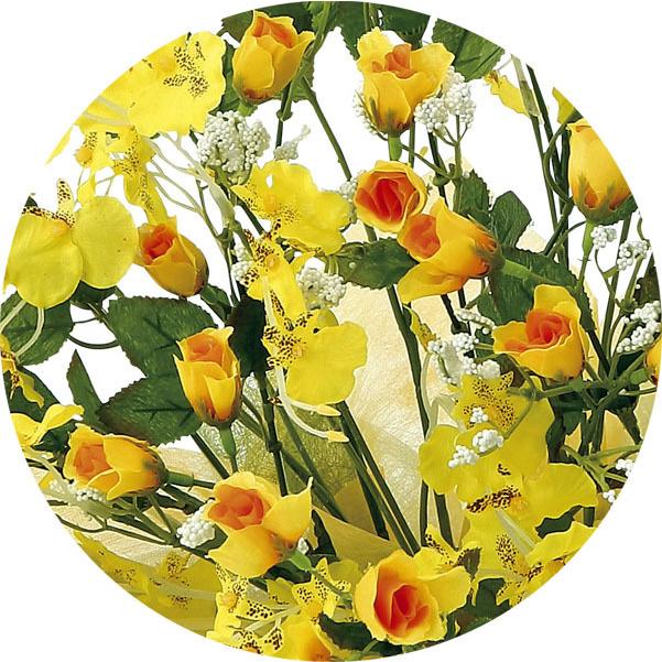 アートフラワーアレンジメント 光触媒造花 光の楽園 条件付 あすつく 本物 ゴールドストライク