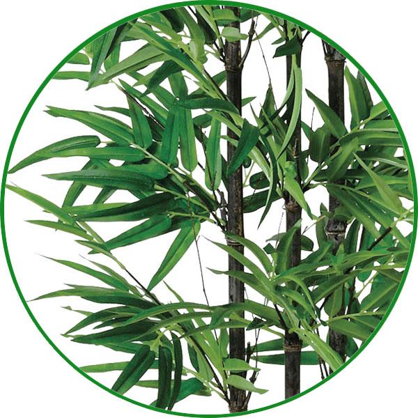 和風 人工観葉植物 大型 フェイクグリーン 光触媒 観葉植物 黒竹（幹：天然黒竹）1.35m インテリアの画像