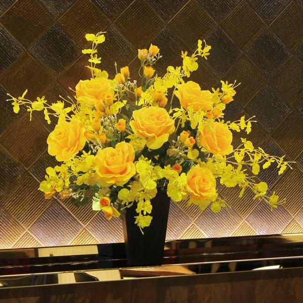 アートフラワー 造花 インテリア 光触媒 造花 高級 お祝いにも　ゴールドエース あすつく・条件付 の商品画像