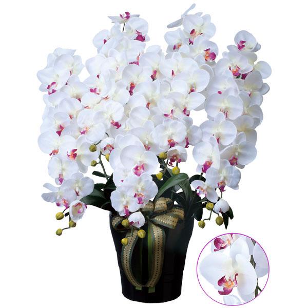 室外機 光触媒胡蝶蘭、造花（コチョウラン） ロイヤル胡蝶蘭５本立Ｗ