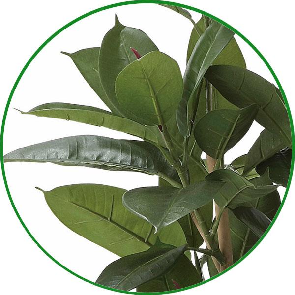 フェイクグリーン 人工観葉植物 インテリア 光触媒 観葉植物　ゴムの木1.25m おしゃれ_1