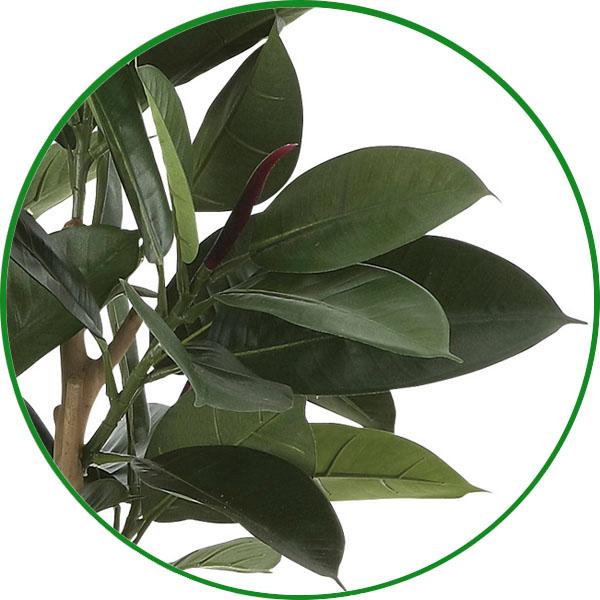 フェイクグリーン 人工観葉植物 インテリア 光触媒 観葉植物　ゴムの木1.25m おしゃれ_2
