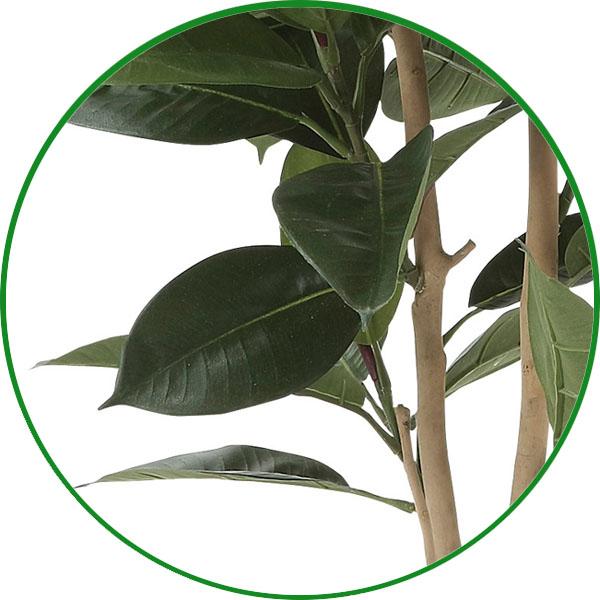 フェイクグリーン 人工観葉植物 インテリア 光触媒 観葉植物　ゴムの木1.25m おしゃれ_3