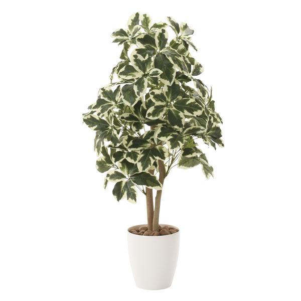光触媒 人工観葉植物 光の楽園 斑入りシェフレラ 90cm 【インテリア・フェイク グリーン】