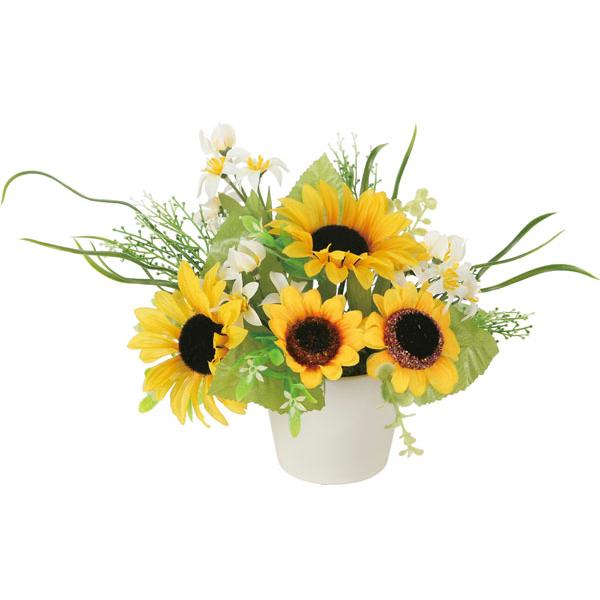 アートフラワー 造花 光触媒フラワー ひまわり かわいい 光の楽園