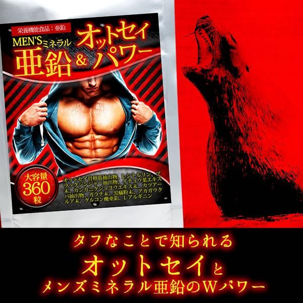 大容量/約6ヵ月分）MEN'Sミネラル亜鉛 オットセイ パワー 360粒 栄養