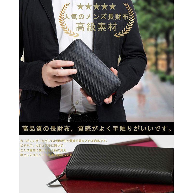 あす楽対応 Kacchi 財布 メンズ 長財布 二つ折り 人気 大容量 ブラック ブラック その他財布 Hakunamatatagrill Com