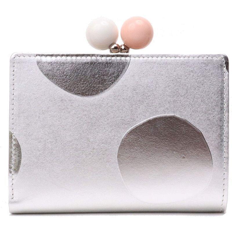 ツモリチサト がま口財布 ドット柄 シルバー 21a W新作 送料無料